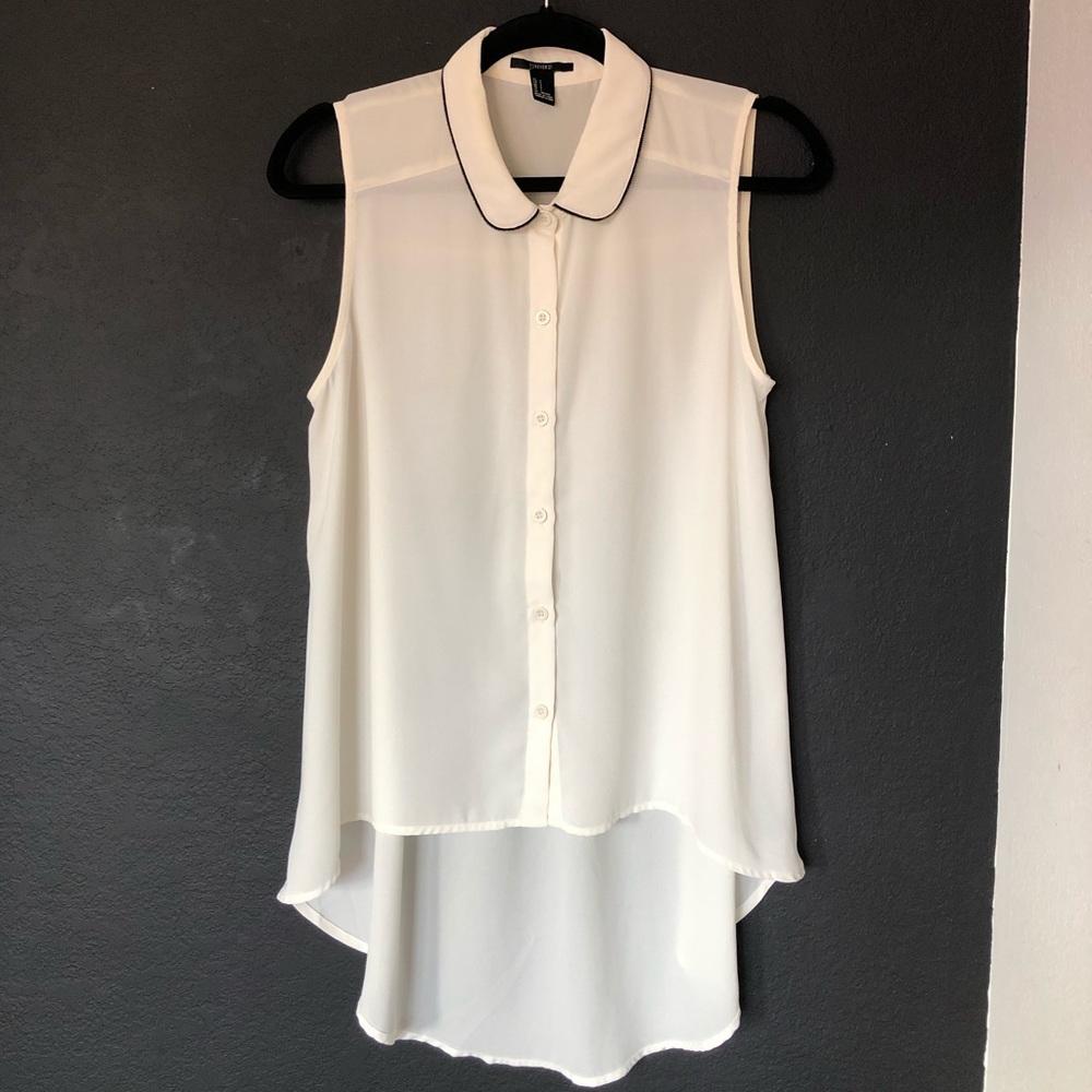 Forever 21 elegant cream white blouse - Small